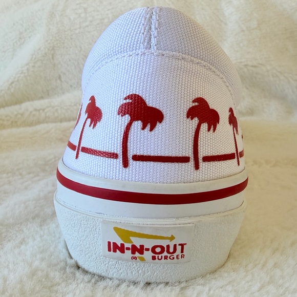 In-N-Out Burger "Drink Cup" Red and White Slip-On Canvas Sneakers - Men Size 8 - Picture 6 of 16